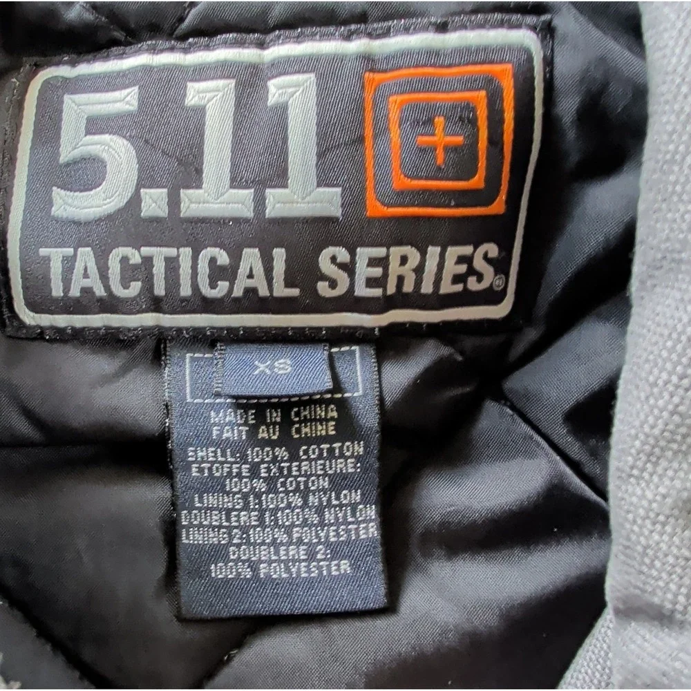 5.11 Tactical Series Torrent Molle Twill Gray Jacket Coat Packable Size XS EUC